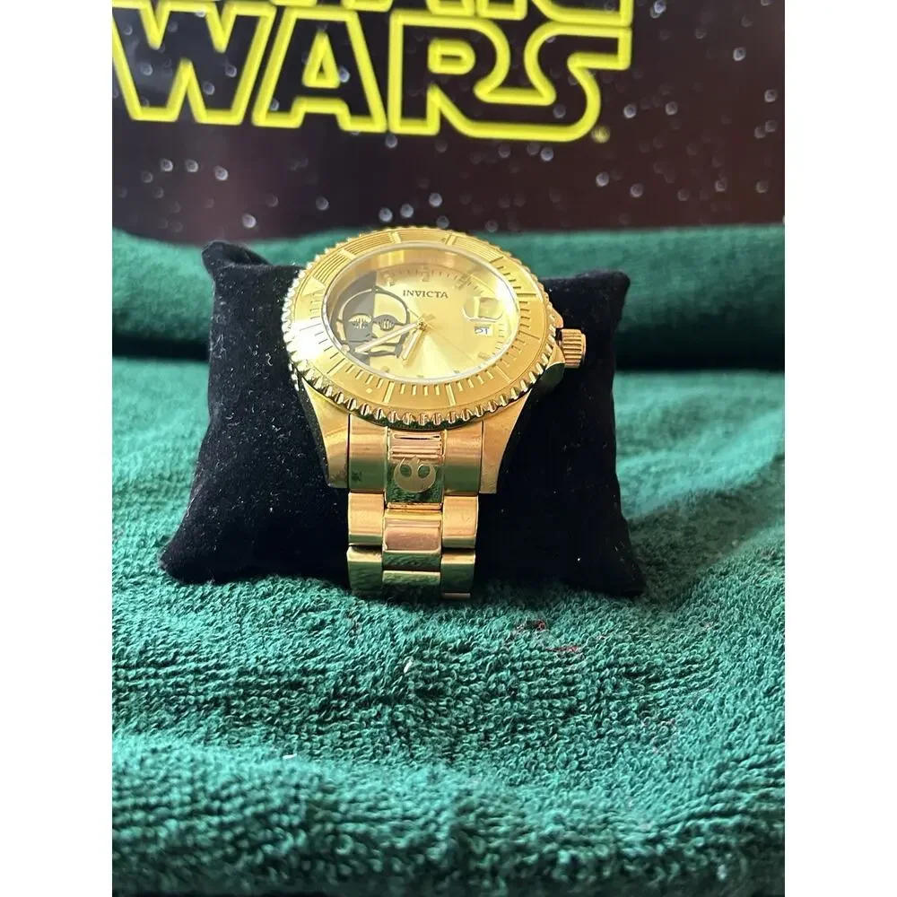Invicta Star Wars C-3PO Limited Edition 47mm Automatic NH35A Gold Tone Watch 261